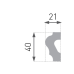 E - 19, L = 2 м, 21 х 40 мм E - 19, L = 2 м, 21 х 40 мм
