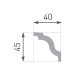 E - 05, L = 2 м, 40 х 45 мм E - 05, L = 2 м, 40 х 45 мм
